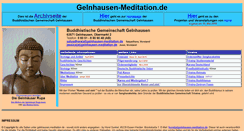 Desktop Screenshot of gelnhausen-meditation.de