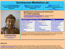 Tablet Screenshot of gelnhausen-meditation.de